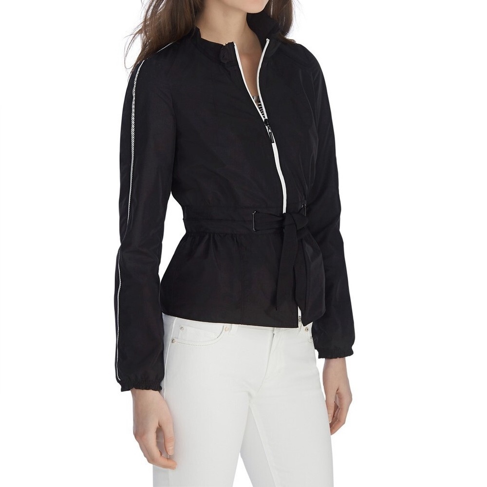 White‎ House Black Market Women's Sporty Tech Jacket Size 4 drawstring waist